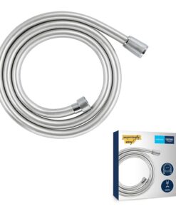 GROHE Vitalioflex Metallbrauseschlauch - knickfest und hitzebeständig, für Bad und Küche, 1500 mm, verstärkte Ausführung