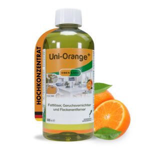 Obenland Hochkonzentrierter Orangenreiniger - Hochergiebiger Reiniger mit Frischem Orangenduft - Für Haus und Küche 500m