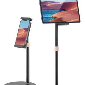 Jumkeet Tablet Ständer für iPad, iPhone, Samsung - Verstellbar, Stabil & Höhenverstellbar, Ideal für Office und Zuhause,