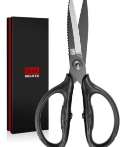 SHAN ZU Küchenschere Robust, 21 cm Scharfe Edelstahl-Schere für Küche und Geflügel mit Geschenkbox