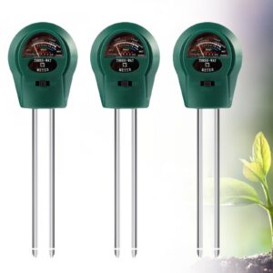 Boden Feuchtigkeitsmessgerät für Pflanzen und Gartenarbeit PH Licht Funktion, 3 in 1 Feuchtigkeitsmesser für Blumen, Bod