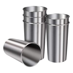 Generisch Edelstahl Tumbler - 6 Stück Campingbecher - Stapelbare Trinkgläser Für Aufreisende - Thermalbeer und Kaffee -