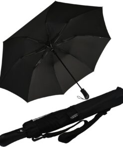 I:X-brella XXL 124cm Fiberglas Golf-Taschenschirm - Automatik fürprofessionelle Golfer im Freien - black