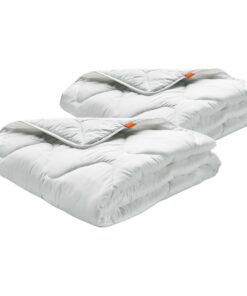 Sleepling 135x200 Bettdecke 2er Set Ganzjahresdecke - Ökotex 100, Waschbar 60 Grad, Steppdecke 100% Mikrofaser - Made in