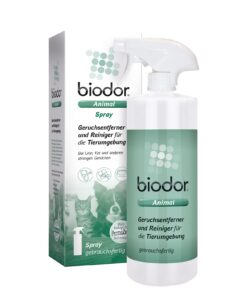 Biodor Animal Spray - Geruchsneutralisierer & Geruchsentferner für Hundeurin & Katzenurin - Tierpflege & Reinigung 750ml