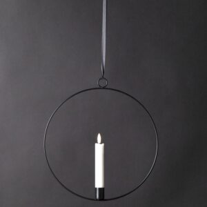 SEO-Titel-Optimierung: Dekoring mit LED Kerze schwarzer Metallring Timer Batterie (schwarz) Kerzenring für Fenster