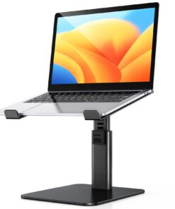 Babacom Laptop Ständer, 8 Höhenverstellbar, Belüfteter Kühlpads, Kompatibel MacBook, Air, Pro - Schwarz