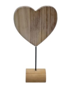 Spetebo Holz Herz Aufsteller - Romantische Tischdekoration - Valentinstag Hochzeitstag Jahrestag