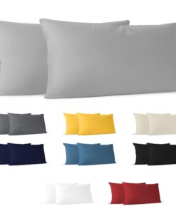 Dreamzie 100% Jersey Baumwolle Kissenbezug 40 x 80 cm - Resistent und Hypoallergen - Für Kissen 40 x 80 cm - OEKO-TEX ST