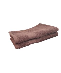 Nily Premium Kollektion Gäste Handtuch 100% Baumwolle Extra Saugstark Super Weich (Braun, 2-er Pack)