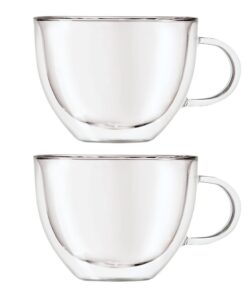 Oggi Cappuccinotassen aus Borosilikatglas - doppelwandig, isoliert, für Kaffeeстроитель любители кофе, doppelt redundant