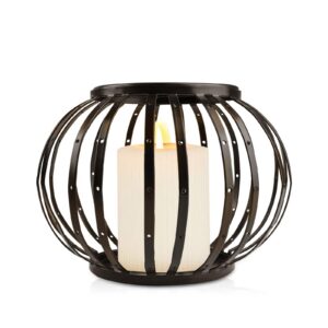 AiiBowy Vintage Kerzen Ständer Dekoration, Kreativ Modern Eisen Laterne, Wohnzimmer & Schlafzimmer Deko (Schwarz) AiiB