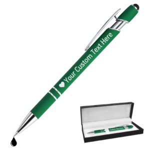 STREADVE Personalisiert Kugelschreiber Grün - Hochwertig Stift für Geschäftsförderung, Hochzeit, Geburtstag