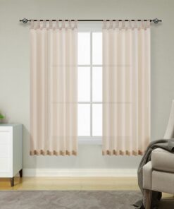 TOPICK Wohnzimmer Gardinen Schlaufenschal H175xB140 cm, Oeko-Tex-Standardsucher Legocity Sliding Curtains Living Room Kh