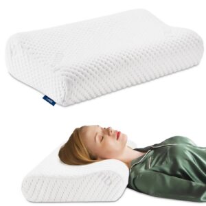 Höhenstellbares LAMB Memory Foam Kopfkissen für Seitenschläfer & Rückenschläfer | Waschbares Nackenstützkissen LAMB Mem