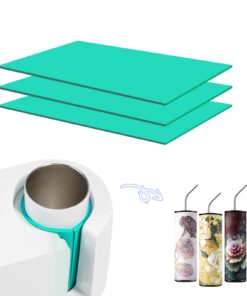 AIEX Grün 3 Stücke Silikon Becherklemme für Cricut Tassen Sublimationsmaschine Hochtemperatur ungiftig (L25 x W12cm)