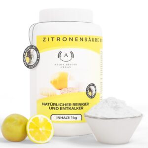 Zitronensäure Pulver Monohydrat 1kg | Natürliche Reinigung für Haus und Garten | Ökologisches Entkalkingspulver E330 Rei