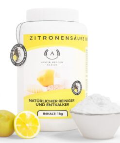 Zitronensäure Pulver Monohydrat 1kg | Natürliche Reinigung für Haus und Garten | Ökologisches Entkalkingspulver E330 Rei