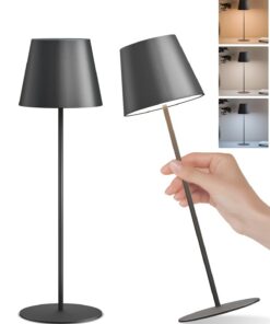 FUYO LED Tischlampe Kabellose 2er Set - Akku-Tischleuchte für Wohnzimmer & Schlafzimmer - Touch Stufenlos Dimmbar 2700K-