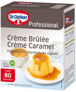 Dr. Oetker Professional Crème Brûlée Dessertpulver für Fachköche und Dessertliebhaber bei Party- und Feierabend brukle 1