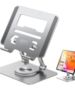 Stehaufe Drehbare Halterung für Laptop, 360° Drehbar, Höhenverstellbar, Heat-Vent-Funktionalität bis zu 17 Zoll