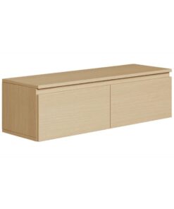 Selsey Hängeboard Bemmi - Minimalistisches TV Lowboard, Lindberg-Eiche, Hochwertige Spanplatte mit ABS-Kanten, Melaminbe