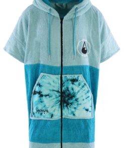 WAVE HAWAII Surfponcho 100% Baumwolle für 155-185 cm Umkleidehilfe Surfen Strand