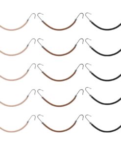 Sibba elastische Haargummis mit Haken - Styling und Pferdeschwanz-Halter für alle Haartypen - 15 Stück