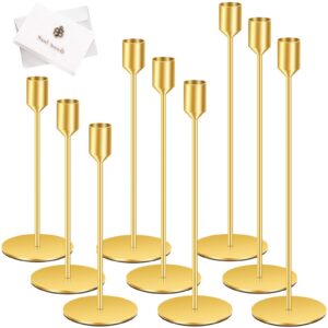 TOSUTO Hochzeit Kerzenständer Gold - Dekorativer Vintage Halter für Party und Heimdekoration