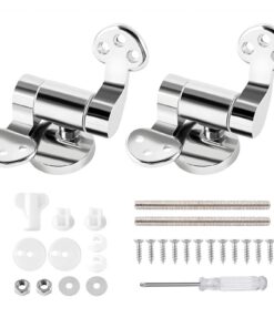 WC Sitz Scharniere Ersatzteile, Zink Legierung für Absenkautomatik, Toilettendeckel Scharniere Set für Alle Toiletten