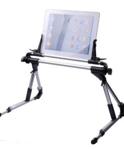 Aussel Schwarz Universelle Tragbare Flexible Faule Bracket Halter für Samsung Galaxy Tab und iPad Lange Weniger als 24cm