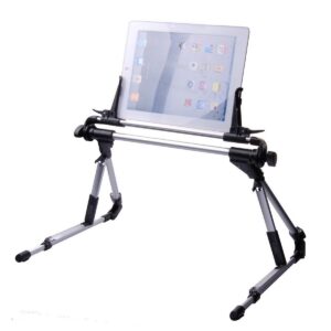 Aussel Schwarz Universelle Tragbare Flexible Faule Bracket Halter für Samsung Galaxy Tab und iPad Lange Weniger als 24cm