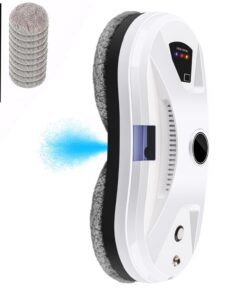 Kouamor Fensterputzroboter mit Automatischem Wasserstrahl + starke Saugkraft + Wassersprüher + für Profis + für großes F
