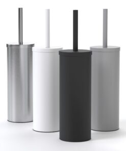 SAVEGA - Hochwertige Antibakterielle Edelstahl Silikon Toilettenbürste - Toilet Brush (Schwarz) SAVEGA - Antibakteriel