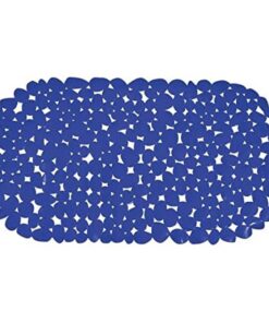 MSV Badewannenmatte Textil Blau 39x99cm Relaxieren inBlue