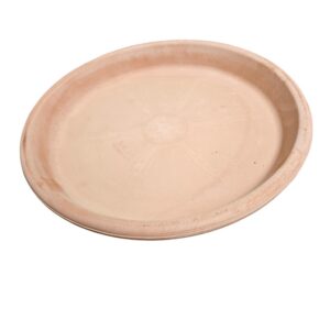 Pflanzenteller aus Echte Terracotta für Vogeltränke - Ideal für Pflanzgefäße - Frostfest und Witterungsbeständig (36cm)