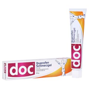 Schmerzgel DOC IBUPROFEN 5% - 50 g Gel für Schmerlzufallsgenießer beim Sport