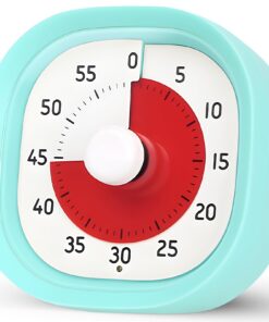 Visueller Timer für Kinder & Erwachsene, 60 Minuten mit Stummer Flash Funktion (Blau)