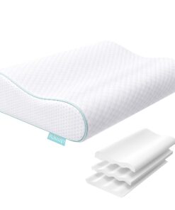 Höhenverstellbares Orthopädisches Memory Foam KopfKissen - Ergonomisch - Gegen Nackenschmerzen für Seitenschläfer, Rücke