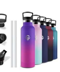 Grsta Doppelwandige Thermosflasche 500ml BPA-Frei Auslaufsicher Schule Reisen Campings Büro