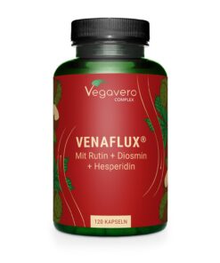 Rutin-Komplex Vegavero® Diosmin, Hesperidin & Rosskastanienextrakt | Für Venen Gesundheit | Naturlich & Vegan | 20% Aesc