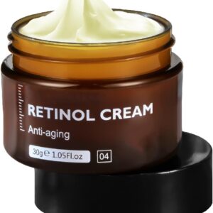 Anti-Aging Retinol Creme - 2,5% Retinol zur Hautregeneration, Faltenreduktion und Feuchtigkeitspflege - Nacht- und Tag-C