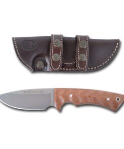 ELECTROPOLIS Jagdmesser Stahlblech 10 cm Mit 14C28N Edelstahl + Multi Multipositions-Geschenkkarte ELECTROPOLIS Jagdmess