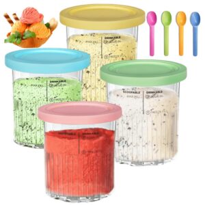 Ninja Creami Flavour Pods Für NC501EU NC500EU Serie Pints 4 Pack, Perfect für Ninja Ice Cream Maker Benutzer, Kostenlose