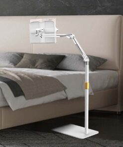 Biegen Buch Halterung Höhenverstellbar Off White Fördernde Lesefunktion und Flexibilität 180 Grad Schwenkbar 55-100cm
