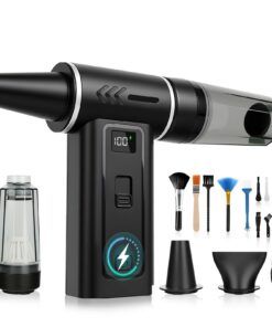 Elektrische Staubgebläse Druckluftspray 2-in-1 für PC-Reinigung - 180000 U/min, 8000mAh Akku & Digitalen Anzeigebereich