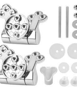 NAVESO Toilettendeckel Scharniere mit Absenkautomatik - Ersatzteile für alle Sitze (15pcs)