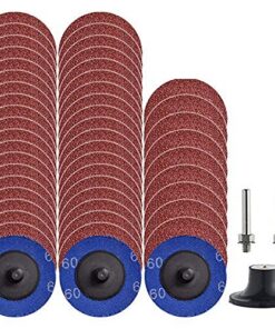 **50Leere Quick Change Discs 60 GRIT pro Set für Surface Prep und Burr Rust Paint Removal bei Die Grinders** | **50Pcs
