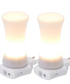 Northpoint LED Steckdosen Nachtlicht Multifunktion Bewegungsmelder (Multileuchte Zylinder 2er-Set)