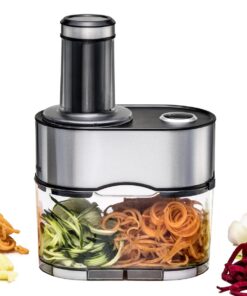 ROMMELSBACHER Spiralschneider EGS 80-5 für Gemüsenudeln - 2,5L Auffangbehälter Edelstahlgehäuse